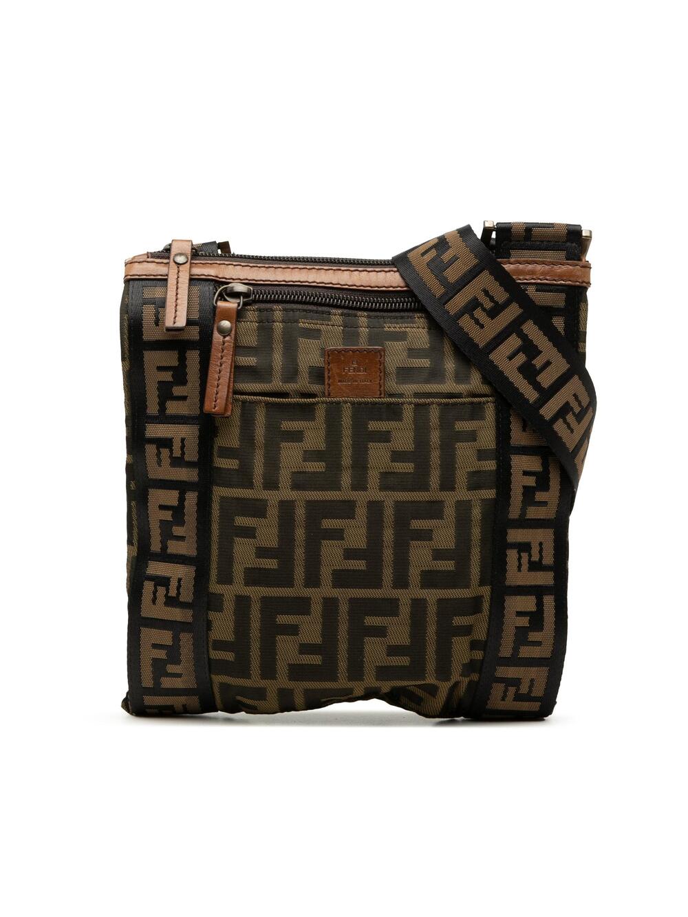 Fendi Vintage Front Zip Flat Messenger #350096F67B